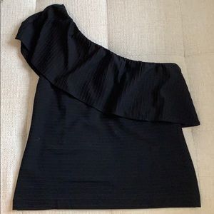 Ann Taylor Black Off the Shoulder Top